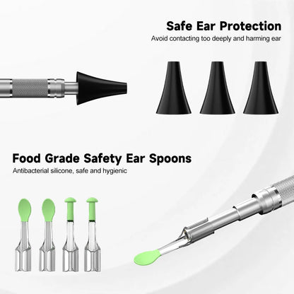 4.5-Inch HD Digital Otoscope - 1080P Ear Camera with 3.9mm Lens & 6 LEDs for Ear Wax Removal, Kids & Adults