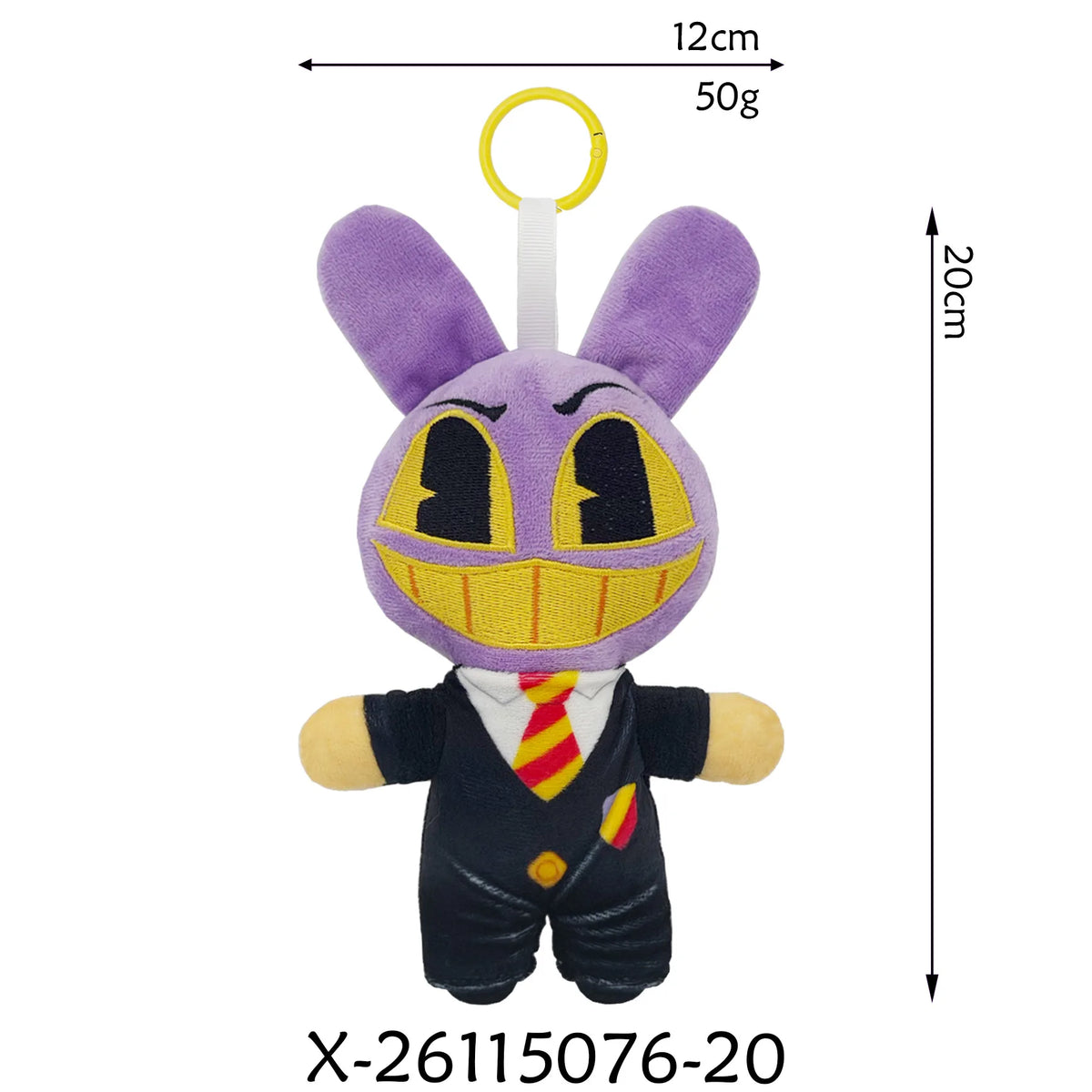20cm The Amazing Digital Circus Plush Pendant - Caine & Jax Rabbit Plush Keychain, Anime Bag Charm & Collectible Gift
