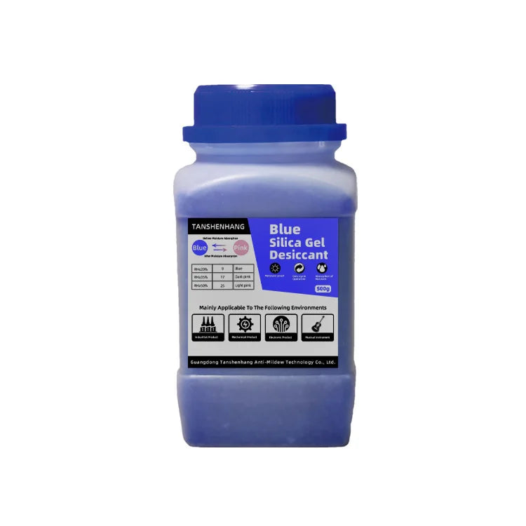 Blue/Orange Waterproof Silica Gel Beads — 500g Reusable Moisture Absorber & Electronic Product Desiccant