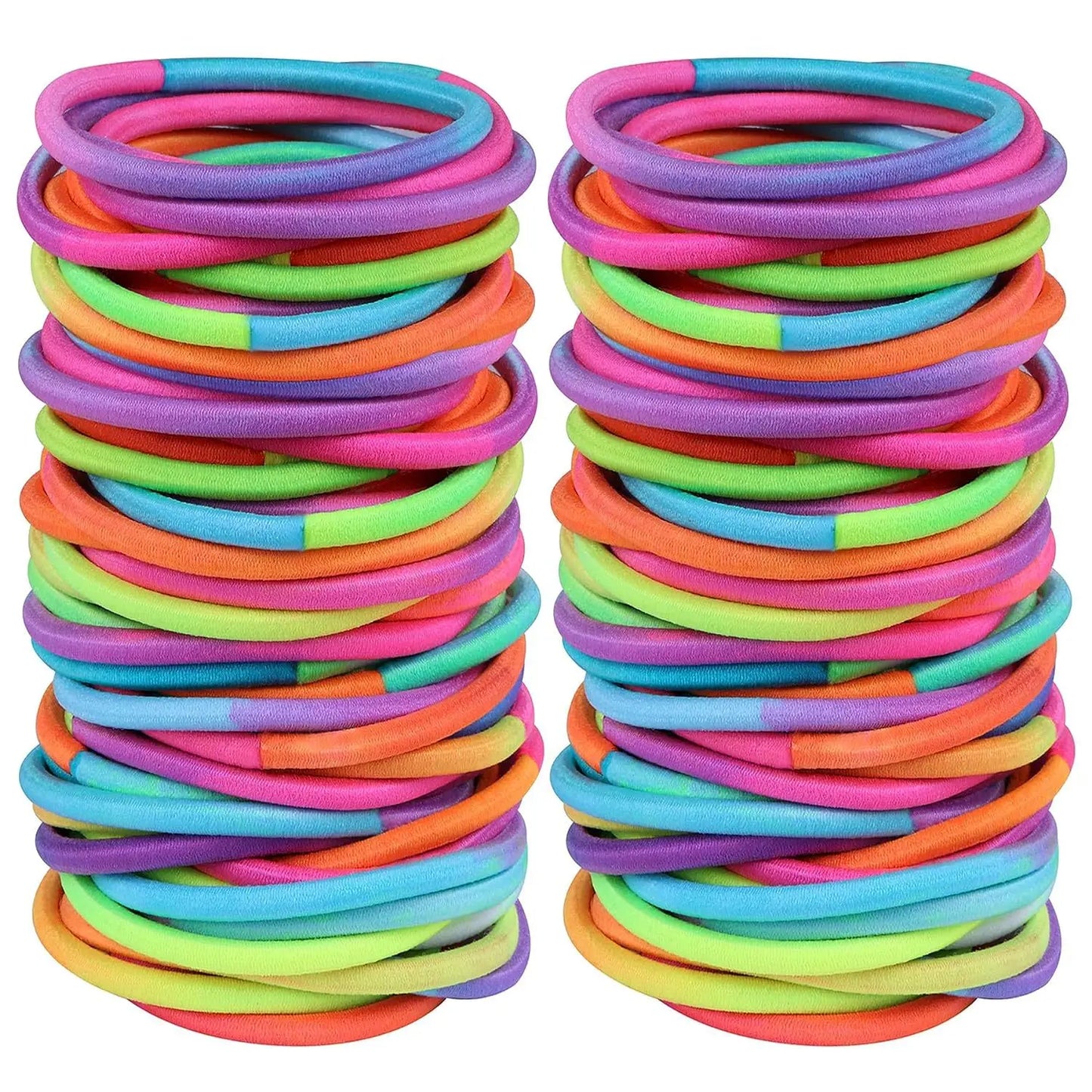 10/30/50PCS Black Elastic Hair Bands - 4MM Ponytail Holders & Scrunchies for Women, Men & Girls