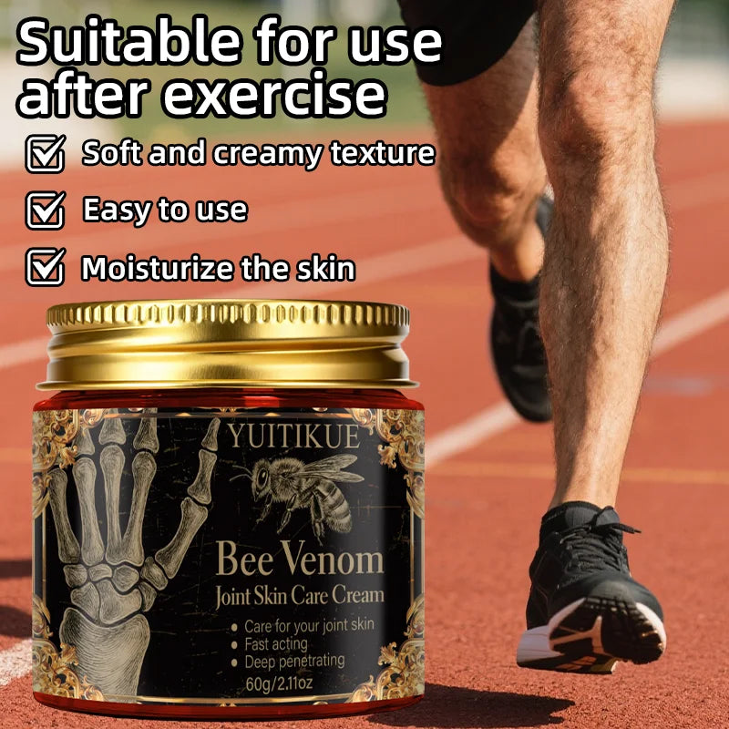 Bee Venom Joint Care Cream - Deep-Absorbing Skin Moisturizer for Daily Joint Area Care