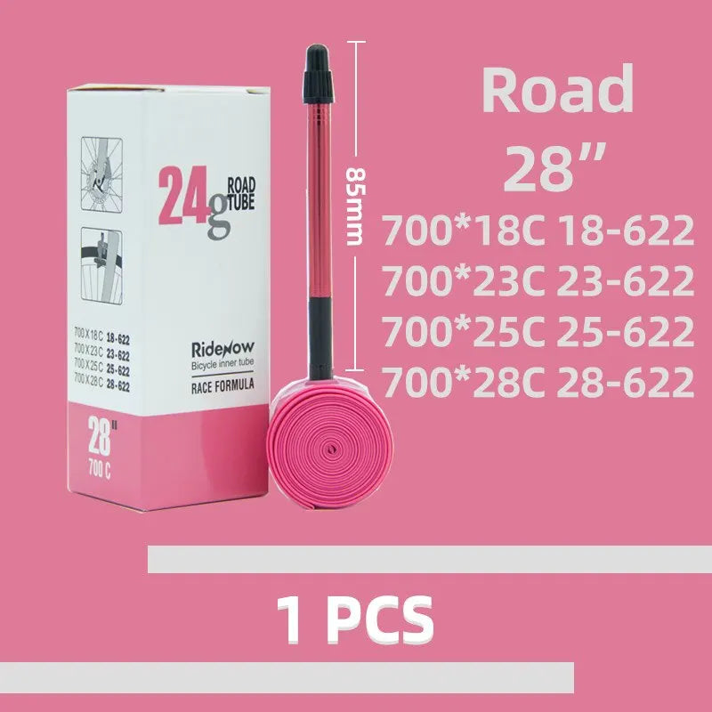 Ridenow 2025 Super Light 700C Road Bike Inner Tube – Aluminum Valve TPU 65-85mm FV