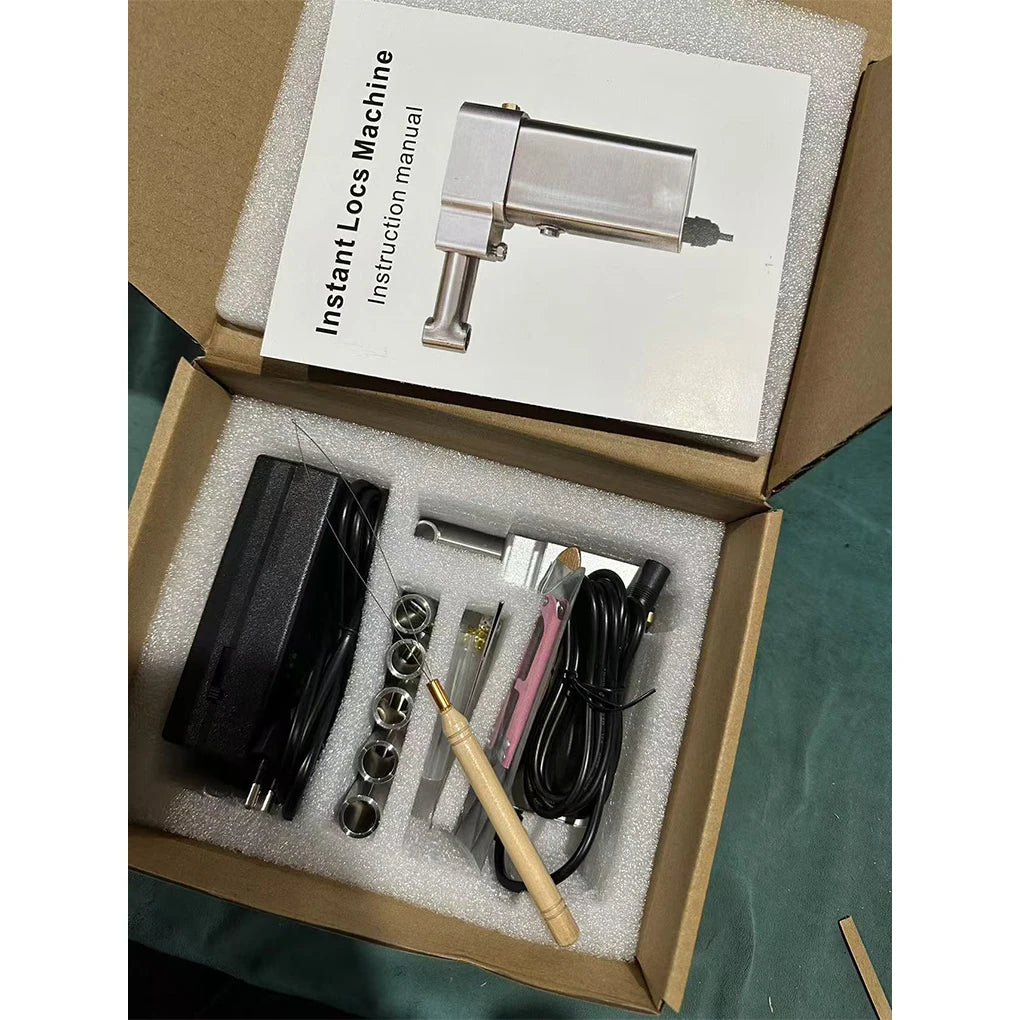 2025 New Instant Dreadlock Hair Making Machine — Easy DIY Semi-Automatic Dreadlock Tool, Long Hair, UK/AU/US Plug