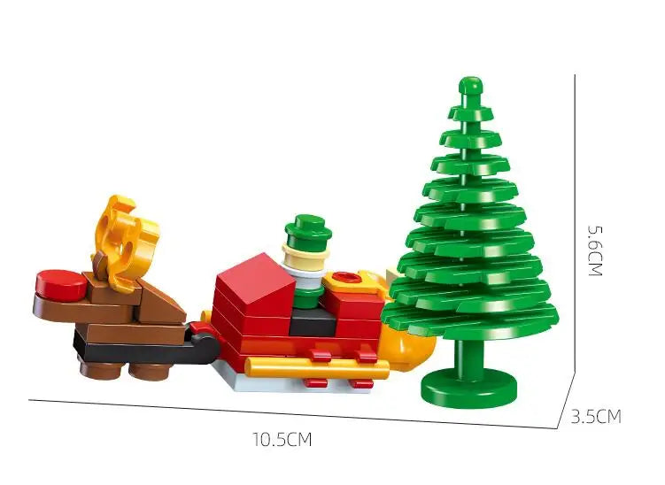 Christmas Building Blocks Toy Set – Santa Claus & Reindeer Action Figures Gift