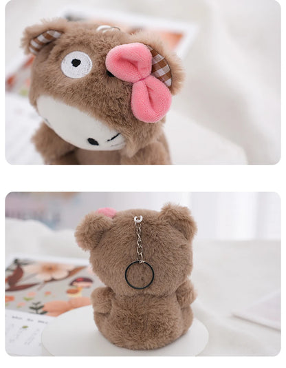 Sanrio Kawaii Plush Keychain — Hello Kitty, My Melody, Kuromi & Cinnamoroll Cartoon Bag Charm Pendant