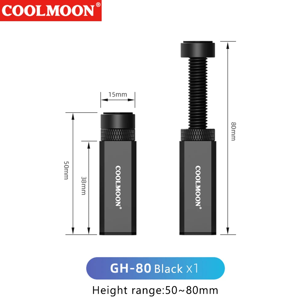 Adjustable Aluminum GPU Holder Bracket – Telescopic Rotating Graphics Card Support Stand for Desktop PC Case Anti-Sag Accessory