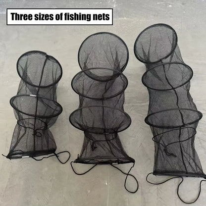 Large Capacity Foldable Fishing Net with Ropes – Portable Easy-Carry Fish Holder