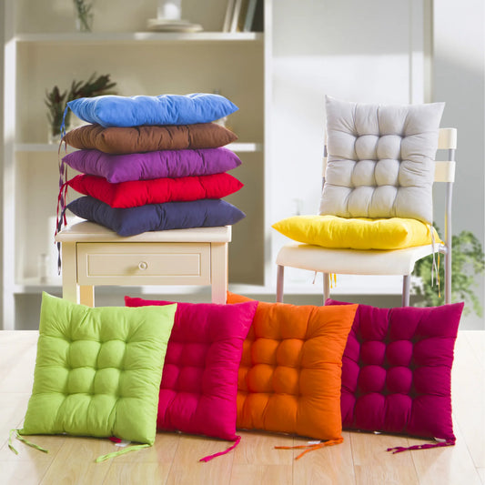 2pcs Thick Comfortable Chair Cushion - Non-Slip Seat Pad for Home Office & Dining Chairs