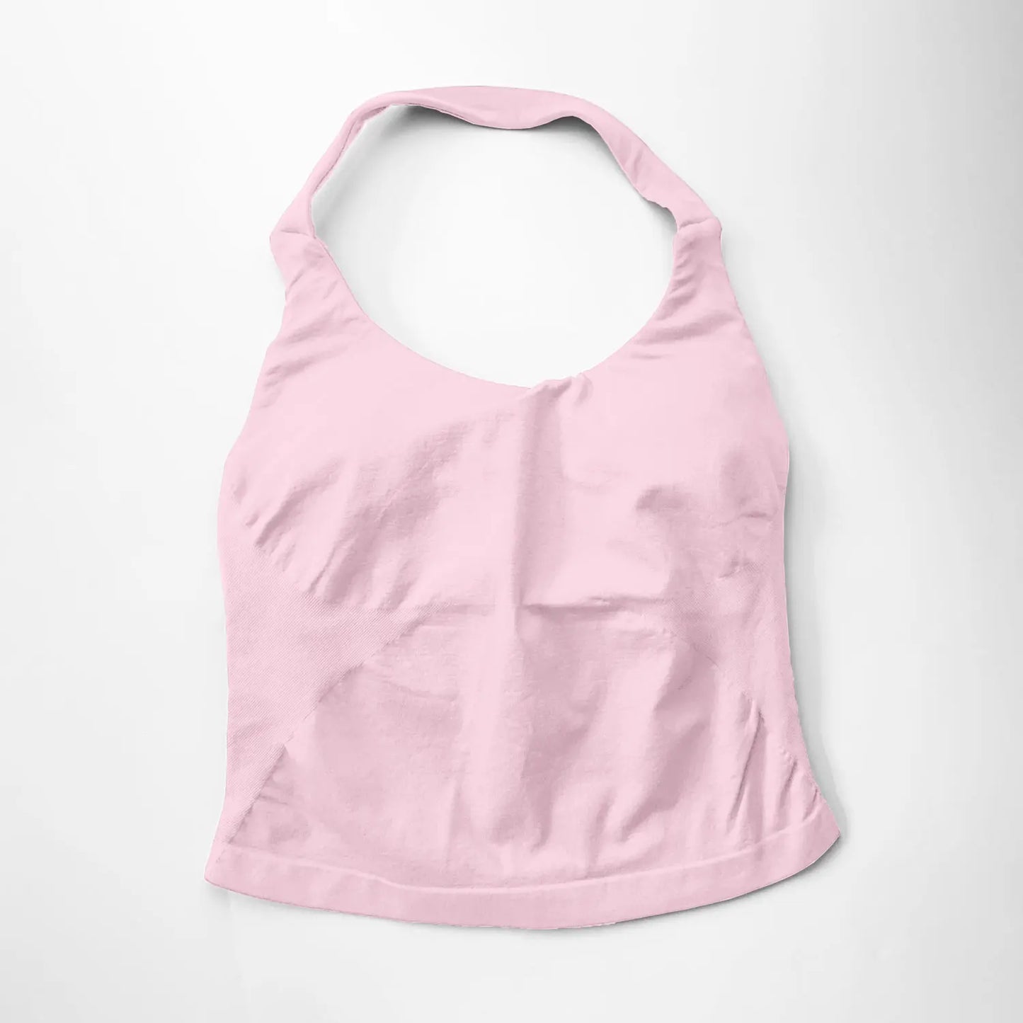 NCLAGEN Women’s Gym Halter Top - Longline Strappy Padded Tank for Yoga, Fitness, Running & Activewear Workouts