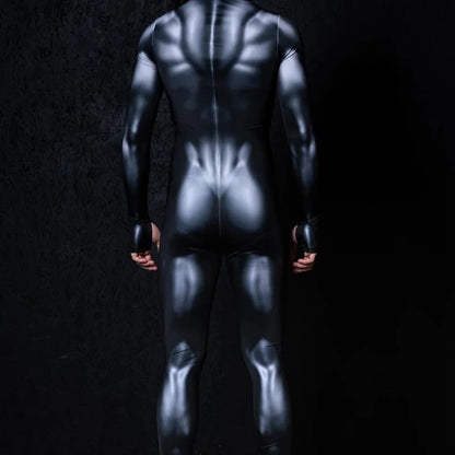 Mechanical Muscle Zentai Bodysuit — Men’s Halloween Punk Cosplay & Carnival Costume 2025