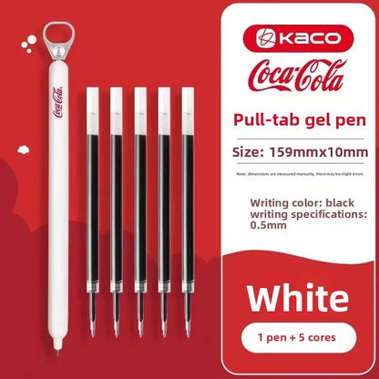 KACO Lingyue Pull-Tab Gel Pens - Multi-Color Quick-Dry Smooth Writing Stationery Collection