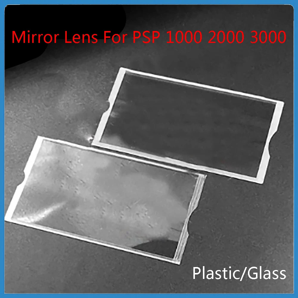 Mirror Lens for PSP 1000/2000/3000 – Transparent LCD Screen Lens Cover Protector with Replacement Frame