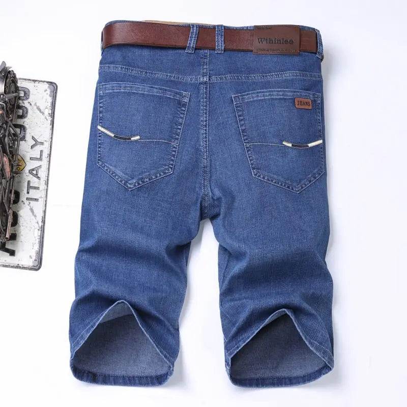 Men's Premium Loose Fit Denim Shorts – Casual Business Summer Jean Shorts