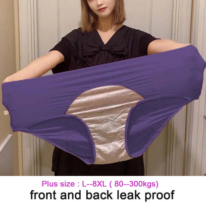 5-Pack Women’s Leak-Proof Menstrual Panties – Plus Size L-8XL Waterproof Period Underwear