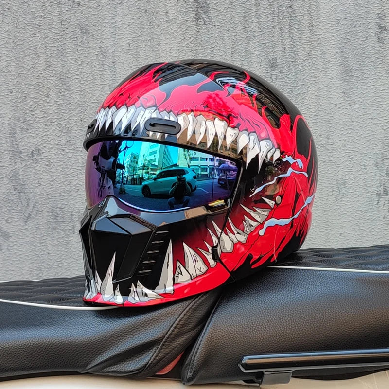 Retro Scorpion Half Motorcycle Helmet – Vintage Locomotive Style Multi-Purpose Moto Helmet (M-XXXL)