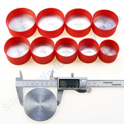 17 Colors 7.0CM Silicone Cup Bottom Cover – Heat Insulation Coaster Sleeve & Anti-Slip Water Bottle Sleeve