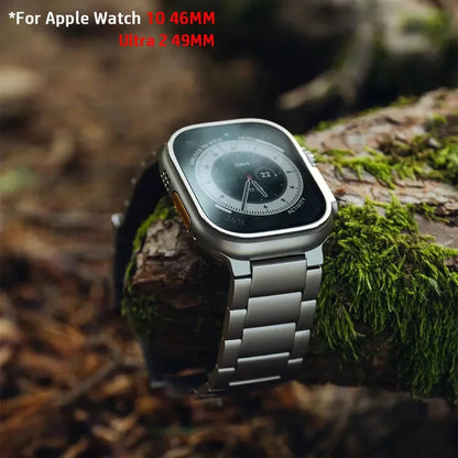 Titanium Luxury Business Strap for Apple Watch Ultra 2/1 – 49mm, Series 10/9/8/7/6, Metal Band for iWatch 46mm/45mm/44mm