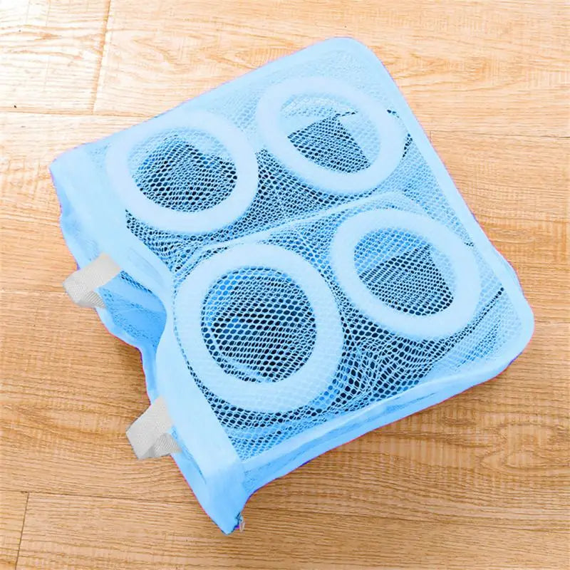 Portable Mesh Shoe Laundry Bag – Washing Machine Safe, Anti-Deformation Shoe Storage & Clothes Organizer