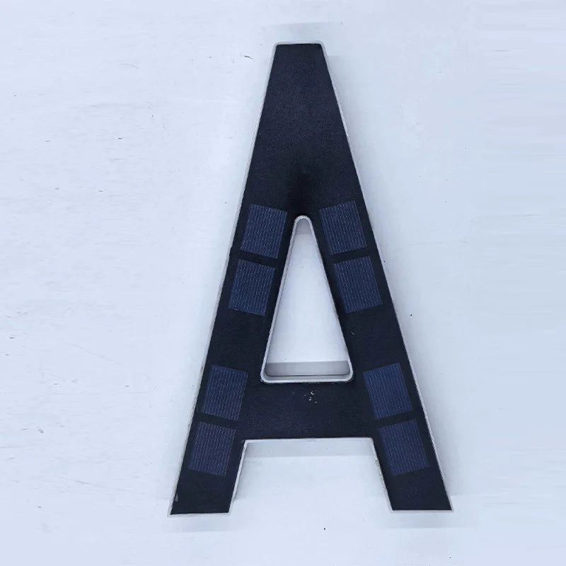 LED Solar House Number Light - Waterproof Address Sign with Light Sensor for Outdoor Home, Yard & Wall Decor
