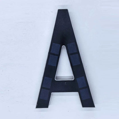 LED Solar House Number Light - Waterproof Address Sign with Light Sensor for Outdoor Home, Yard & Wall Decor