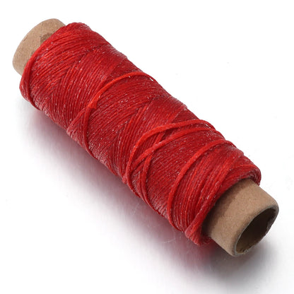 50 Yards Waxed Leather Thread Cord – 150D 1.0mm for Hand Stitching, DIY Bracelets & Jewelry Making