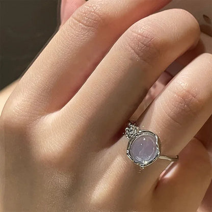 925 Sterling Silver Adjustable Ring — Unique Line Design for Women, Vintage Jewelry Gift