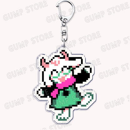 Deltarune & Undertale Keychains – Ralsei, Kris, Susie & Spamton Fan Gaming Accessories