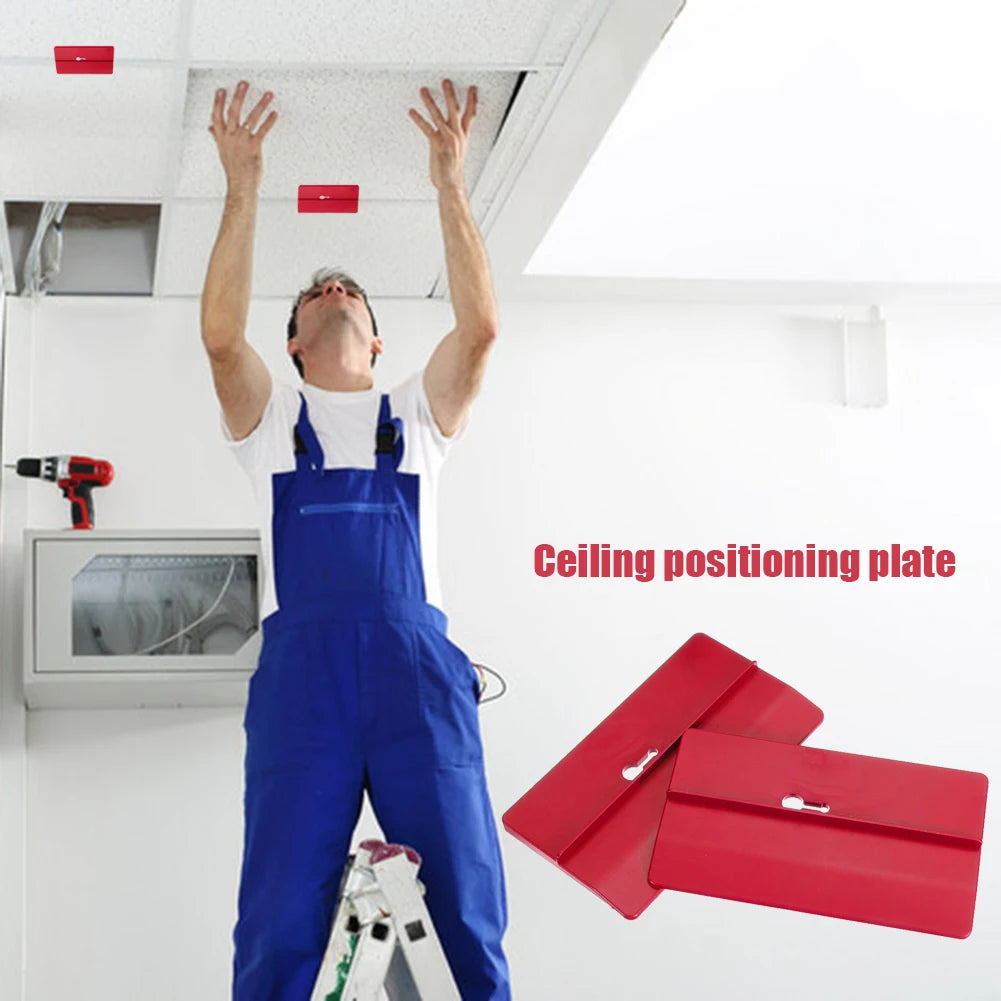 Drywall Fitting Tool Set | Plasterboard Fixing Tool | Room Ceiling & Sloped Wall Decoration Carpenter Tool | Ceiling Positioning Plate - 2/4pc