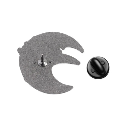 Soul Eater Crescent Moon Enamel Pin - Anime Gothic Brooch Lapel Badge Gift for Fans