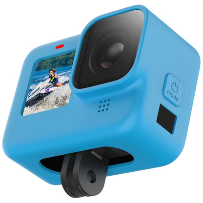 Protective Silicone Case for GoPro Hero 12/11/10/9 Black – Tempered Glass Screen Protector & Lens Cap Cover Accessory