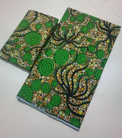 African Real Wax Print Fabric 100% Cotton - Ghana Style Ankara Pagne Nigeria Wax Tissu Soft Printed Fabric