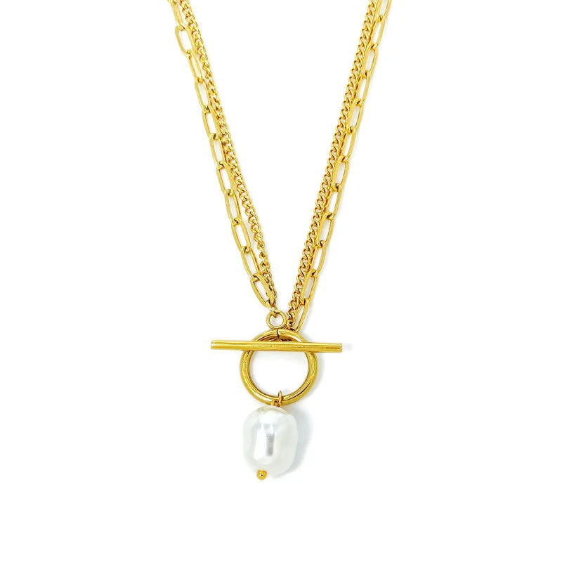 Women's Elegant Pearl Pendant Necklace - Fashion White Imitation Pearl Choker for Weddings & Special Occasions