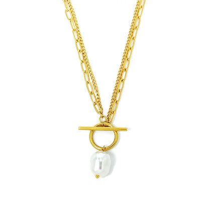 Women's Elegant Pearl Pendant Necklace - Fashion White Imitation Pearl Choker for Weddings & Special Occasions