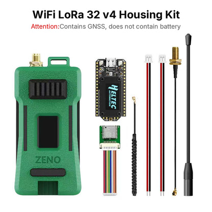 Meshtastic Heltec WiFi LoRa 32 V4 Meshcore - ESP32-S3 SX1262 Dev Board with GPS, Antenna & Zeno Kit Case