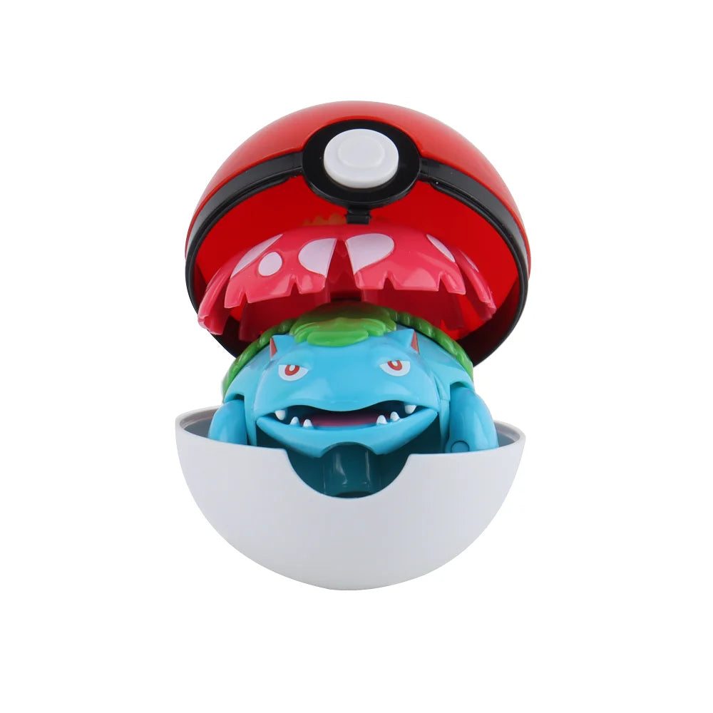 Pokemon Action Figures Set – Pikachu, Gengar, Dragonite, Snorlax & Pokeball Toys