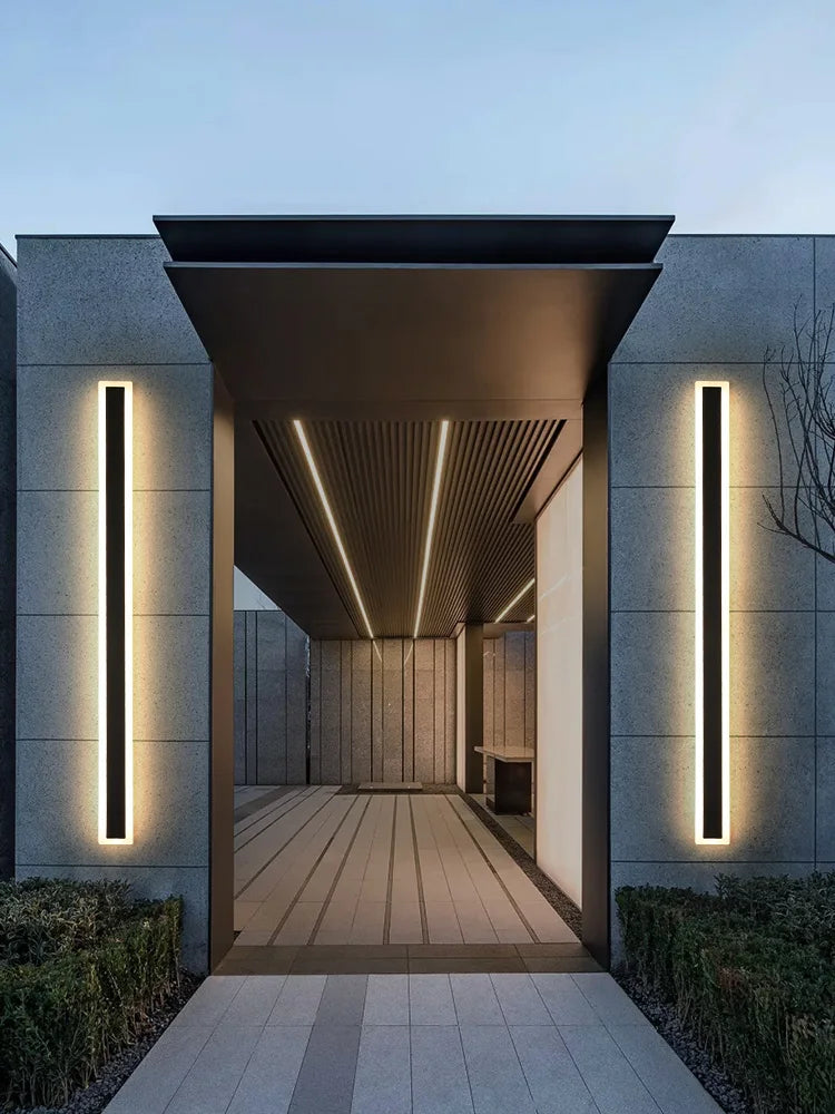 Outdoor Wall Lamp – IP65 Waterproof LED Long Corridor & Staircase Light, Balcony, Villa & Garden Entrance Lighting