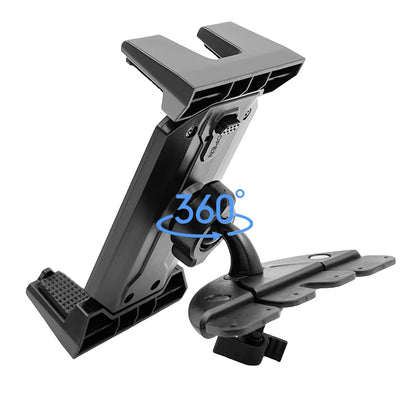 Universal CD Slot Car Mount - Adjustable Tablet and Phone Holder for iPad, Xiaomi Tablets, Smartphones & GPS