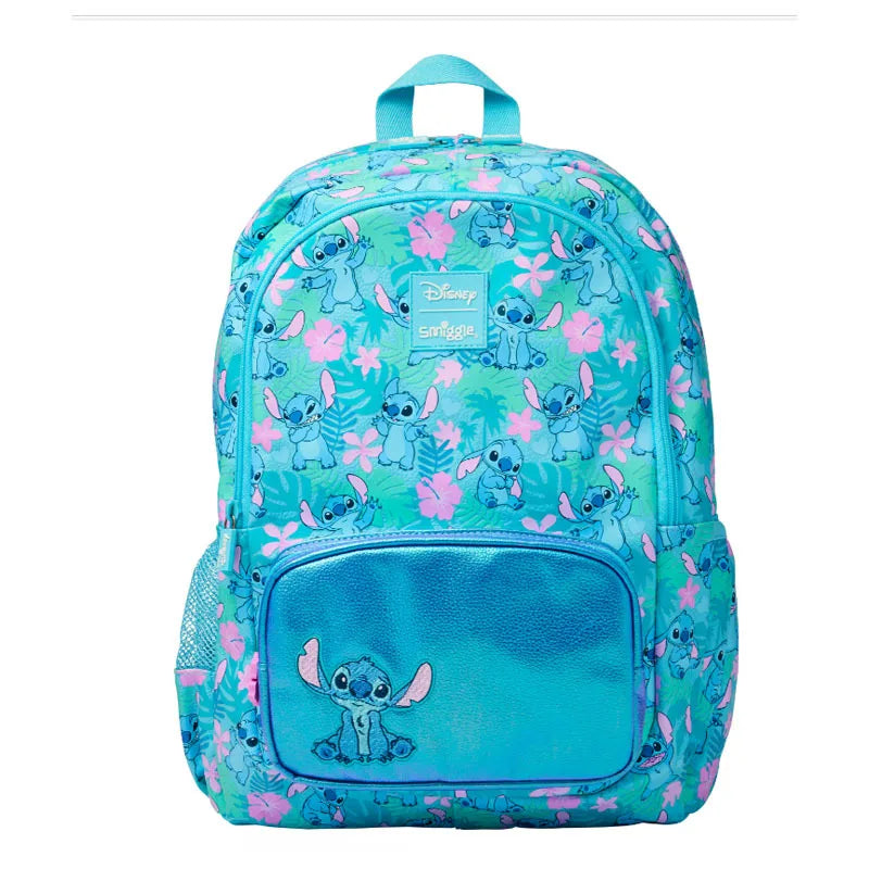 7PCS Genuine Australia Stitch Kawaii Set — Children’s School Backpack, Lunch Bag & Water Cup, Double Shoulder Bag for Girls, Gift Set