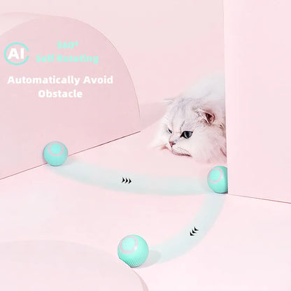 Interactive Electric Cat Ball Toys - Smart Self-Moving Toys for Cats, Perfect for Training and Indoor Playtime