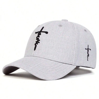 Fashion Faith Embroidery Baseball Cap – Unisex Cotton Snapback Hat for Men & Women, Spring/Summer Hip Hop Trucker Gorras