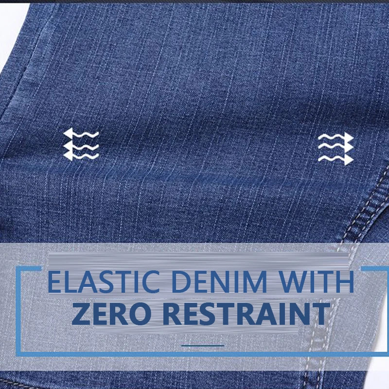 Men's Premium Loose Fit Denim Shorts – Casual Business Summer Jean Shorts