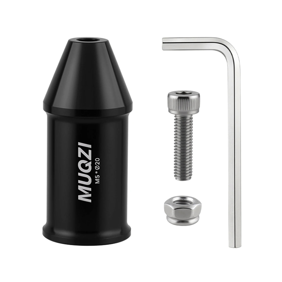 Bicycle Headlight Bracket with M5 Bolt - Aluminum Alloy Bike Light Mount Holder for Cycling