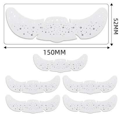 6pcs Hot Stamping Freckles Makeup Patches – Metallic Gold & Silver Temporary Tattoo Stickers for Face