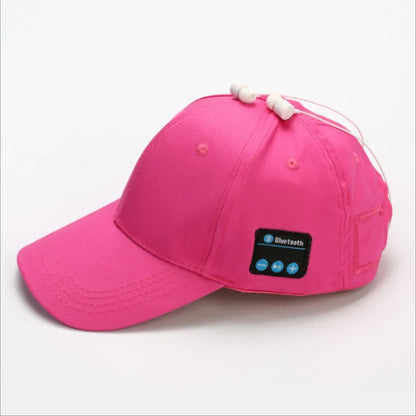 Bluetooth 5.0 Headphone Baseball Cap - Wireless Stereo Earphones with Mic for Outdoor Use