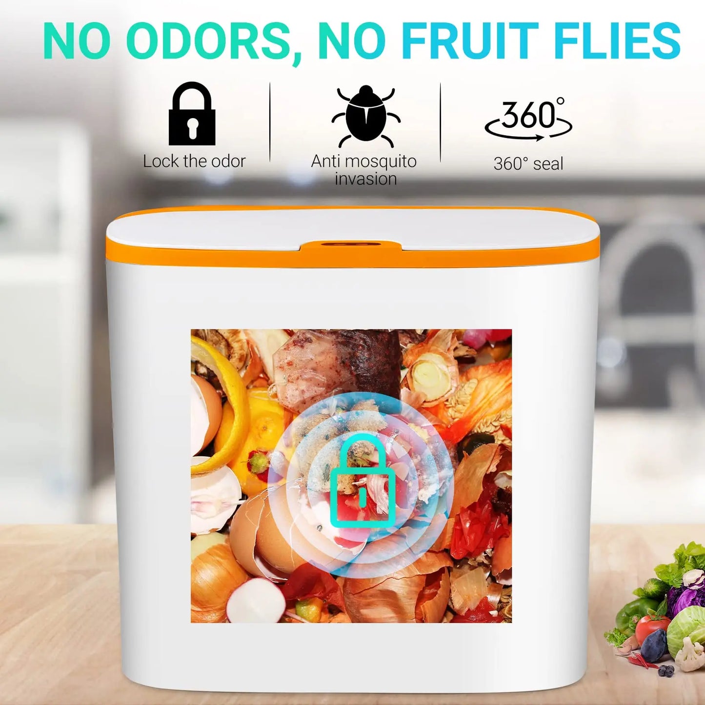 Automatic Touchless Bathroom Trash Can – Motion Sensor Waterproof Slim Garbage Bin for Kitchen & Bedroom