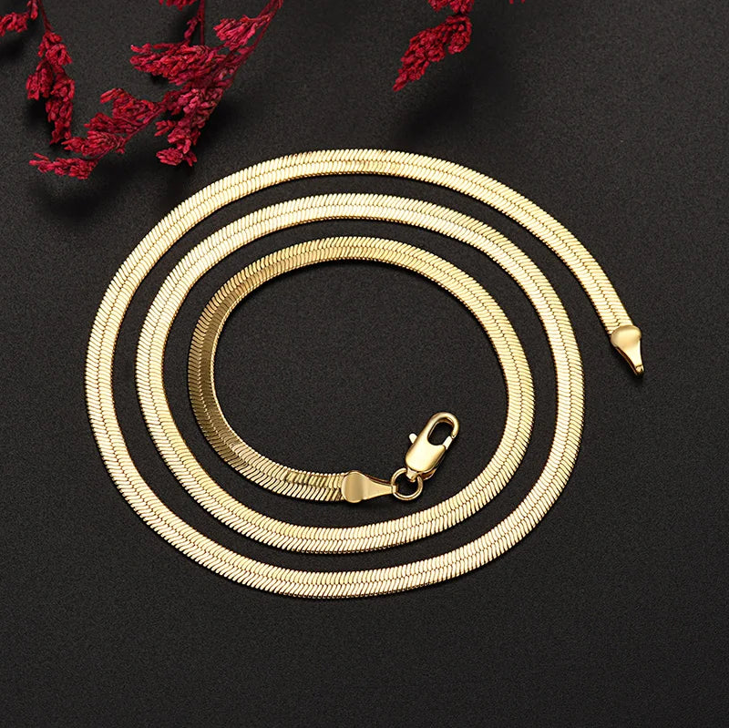 1MM 925 Sterling Silver Snake Chain Necklace – High-Quality Fashion Jewelry for Men & Women