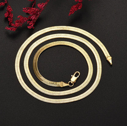 1MM 925 Sterling Silver Snake Chain Necklace – High-Quality Fashion Jewelry for Men & Women