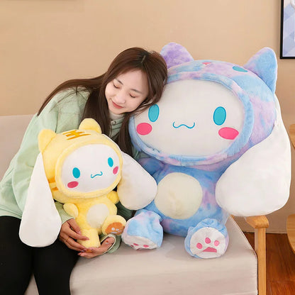 Kawaii Sanrio Cinnamoroll Plushie Toy – Heart Shaped Soft Stuffed Doll, Cute Japanese Cartoon Toy for Children's Birthday Gift