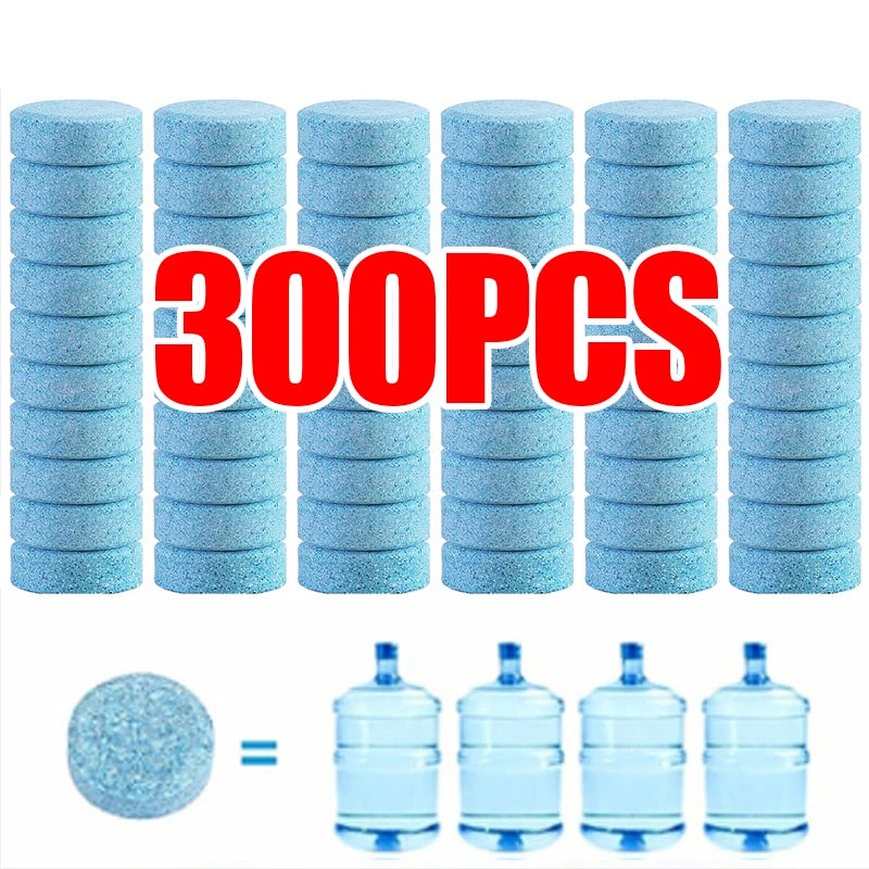 Solid Car Windscreen Cleaner Tablets – Effervescent Auto Wiper Glass Cleaning Concentrate Detergent