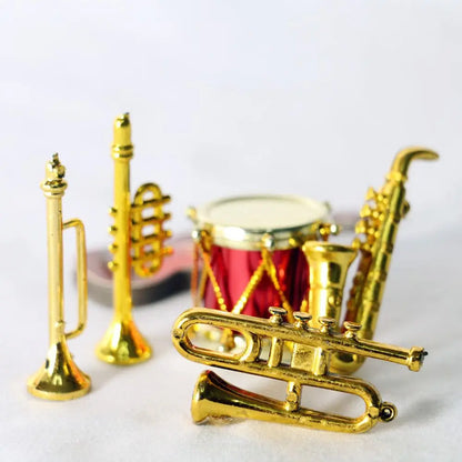 1/12 Miniature Doll Musical Instruments - Piano, Violin, Guitar & More Dollhouse Accessories Collection